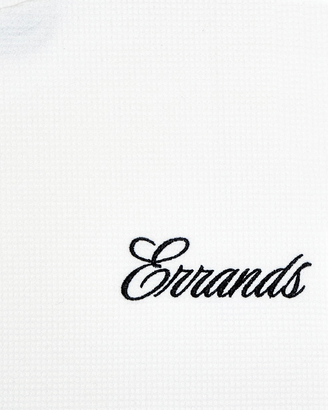 White Waffle Long Sleeve T-Shirt