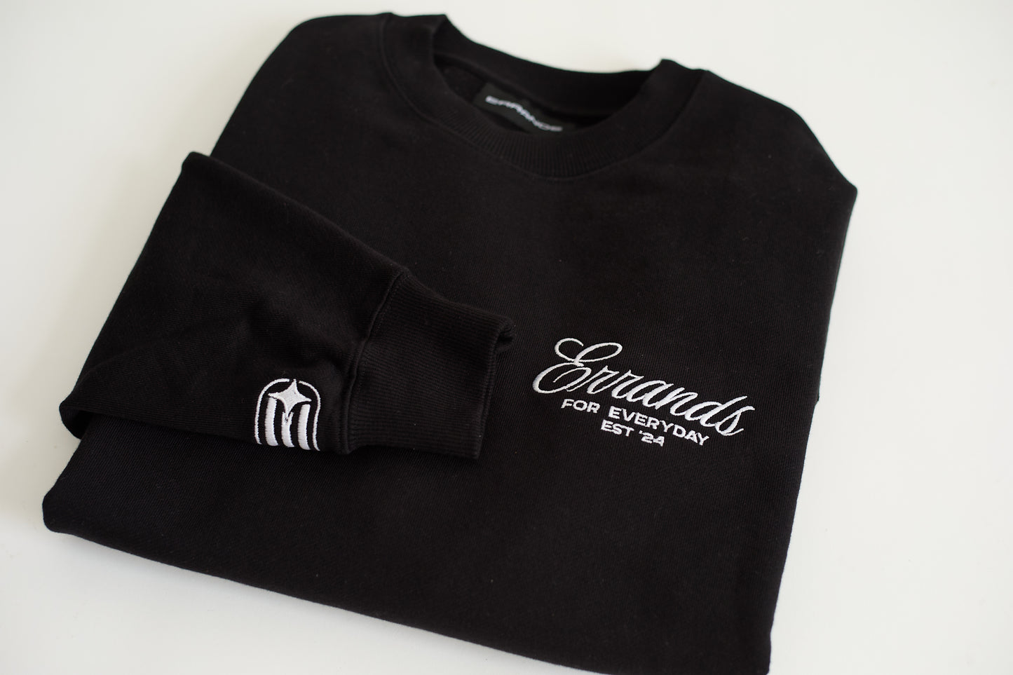 For Everyday Errands Crewneck Black