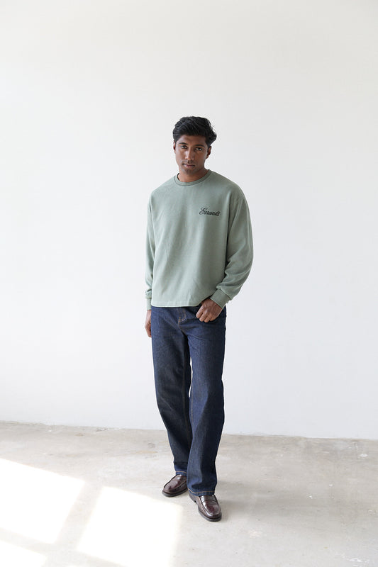 Sage Waffle Long Sleeve T-Shirt