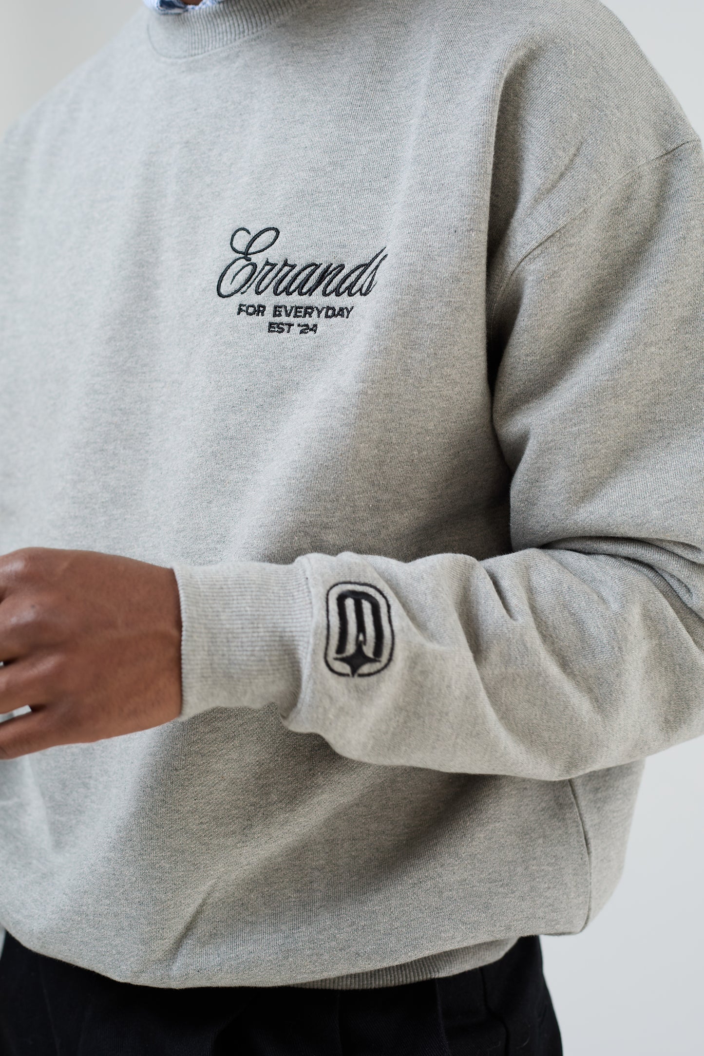 For Everyday Errands Crewneck Grey