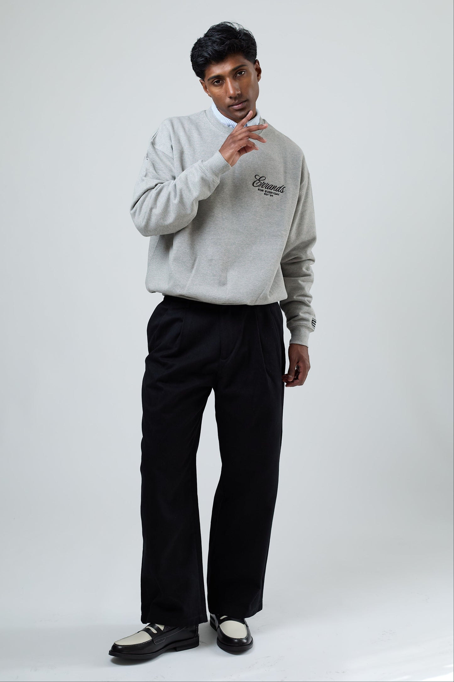 For Everyday Errands Crewneck Grey