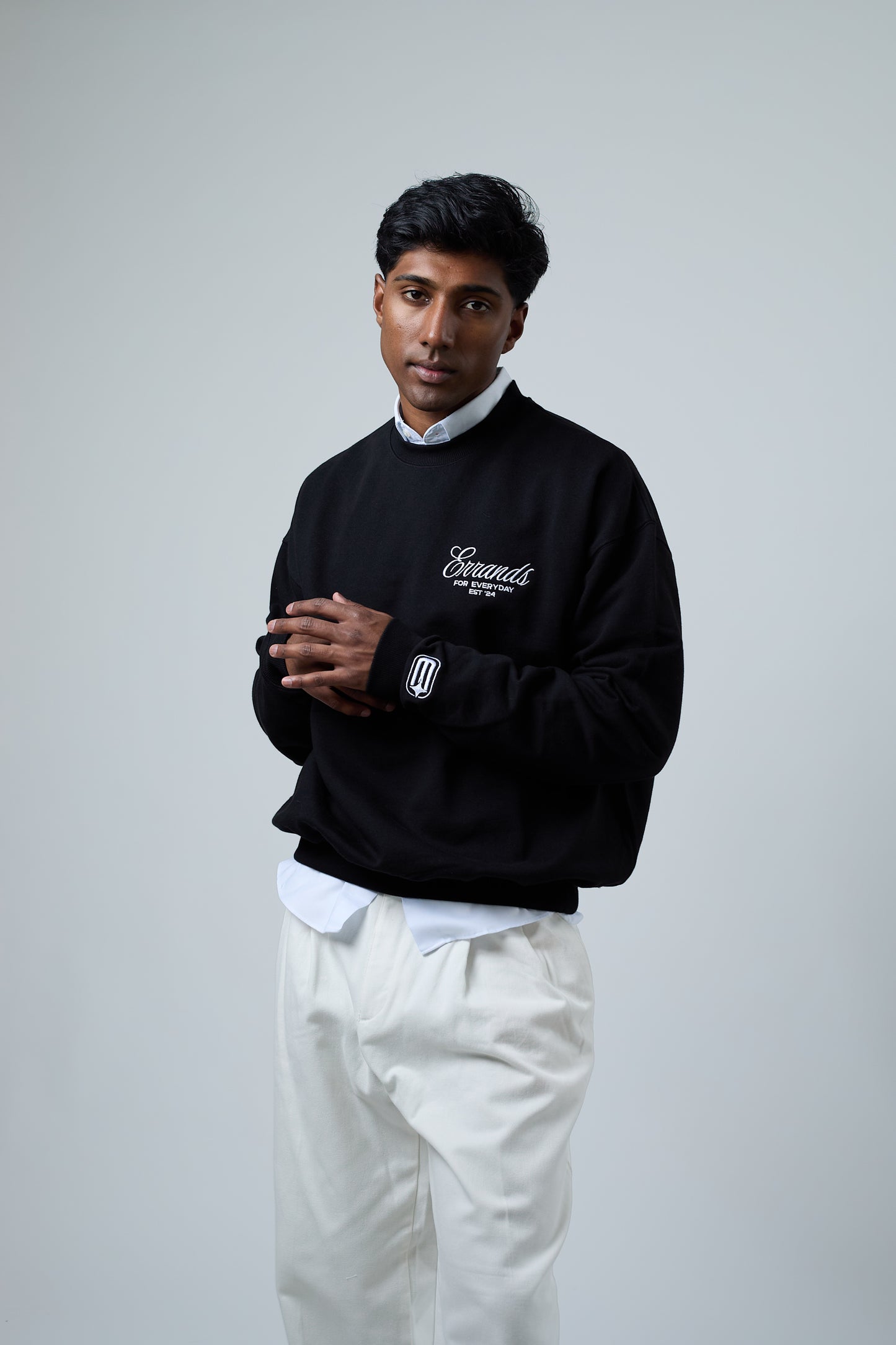 For Everyday Errands Crewneck Black