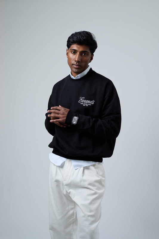 For Everyday Errands Crewneck Black