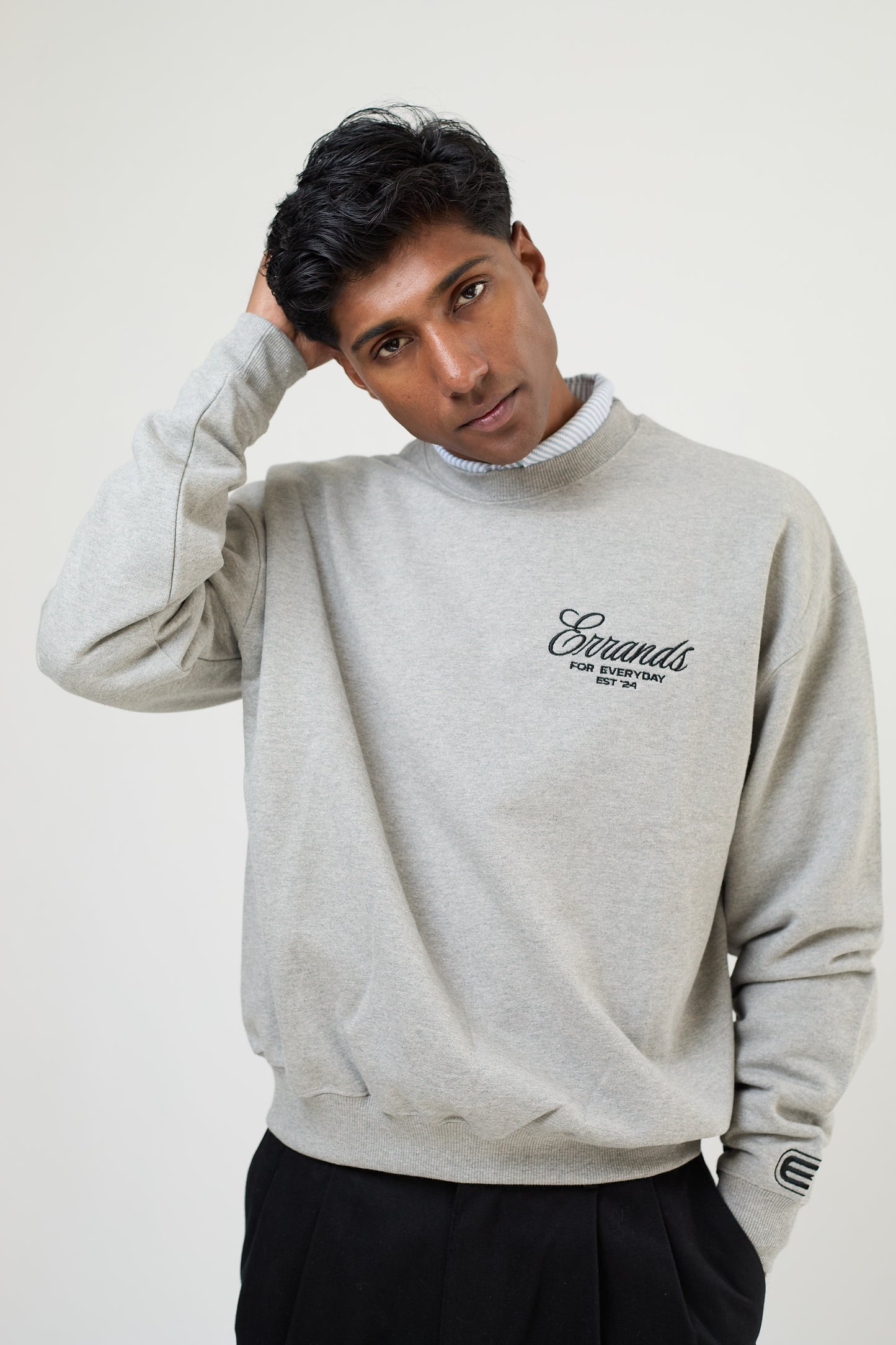 For Everyday Errands Crewneck Grey